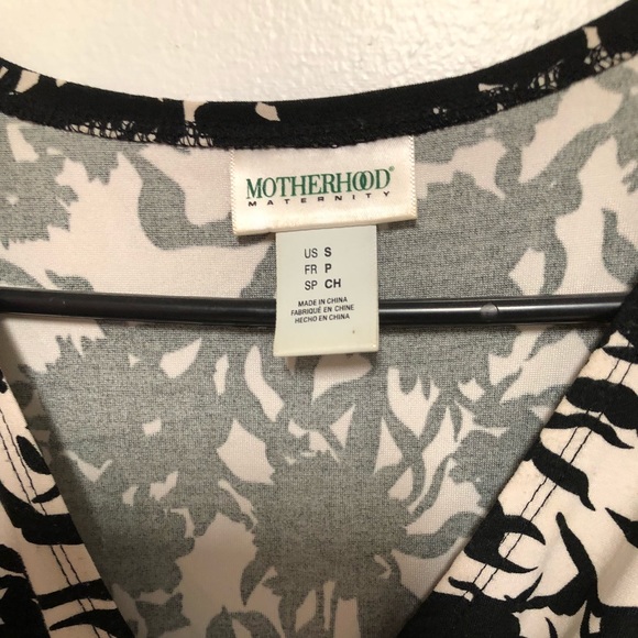 Motherhood Maternity Black & White Dress SzSm - Picture 5 of 5